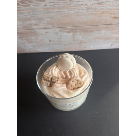 Bougie Macaron vanille